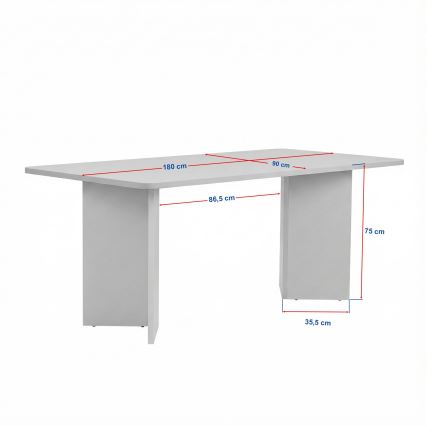 Ēdamgalds NEL 180x90 cm travertīns