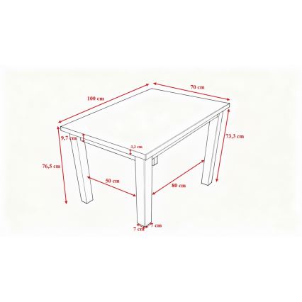 Ēdamgalda galds NOAH ozols