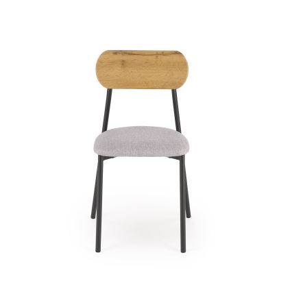 Ēdamistabas komplekts NANDO 84x54 cm pelēks/brūns/melns