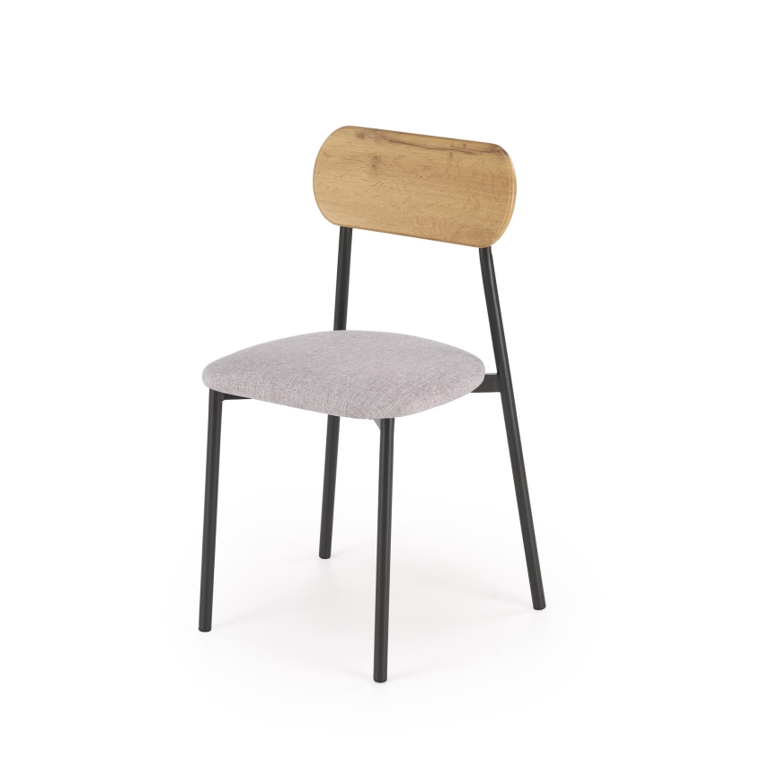 Ēdamistabas komplekts NANDO 84x54 cm pelēks/brūns/melns