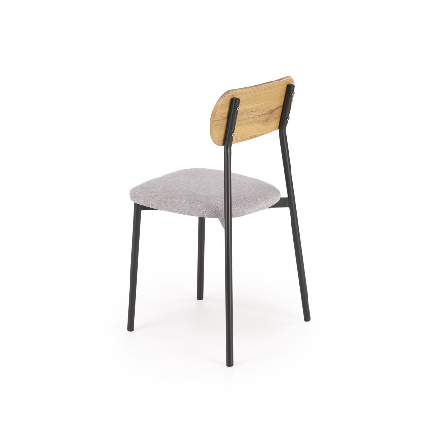 Ēdamistabas komplekts NANDO 84x54 cm pelēks/brūns/melns
