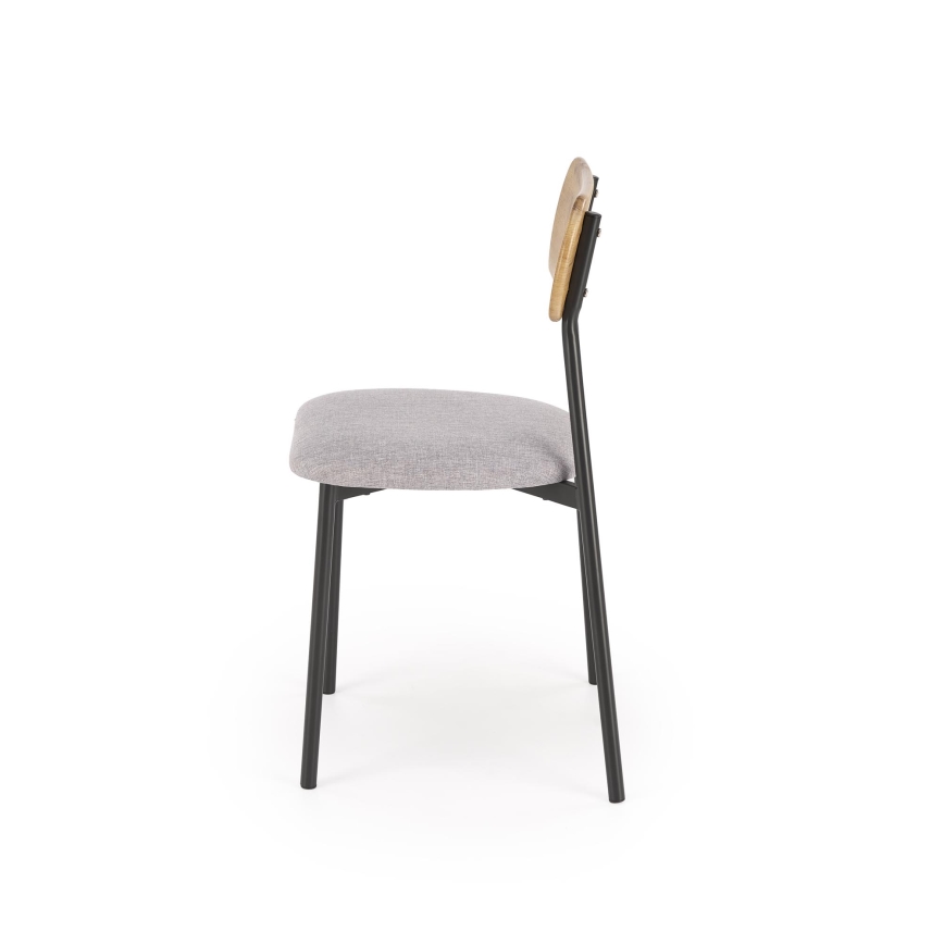Ēdamistabas komplekts NANDO 84x54 cm pelēks/brūns/melns