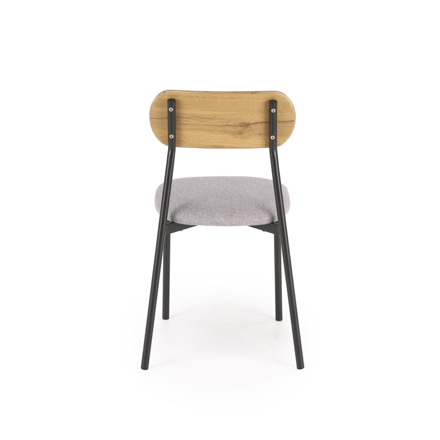 Ēdamistabas komplekts NANDO 84x54 cm pelēks/brūns/melns