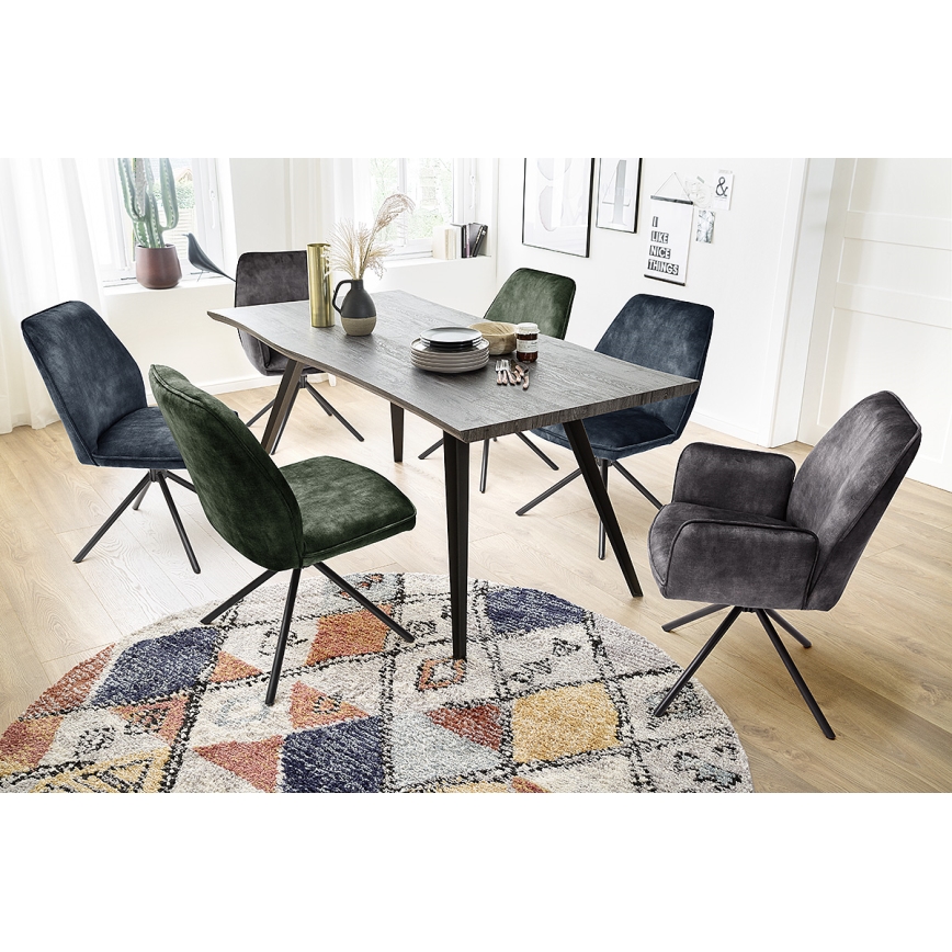 Ēdamistabas krēsli NEXORO, 2 gab., antracīts