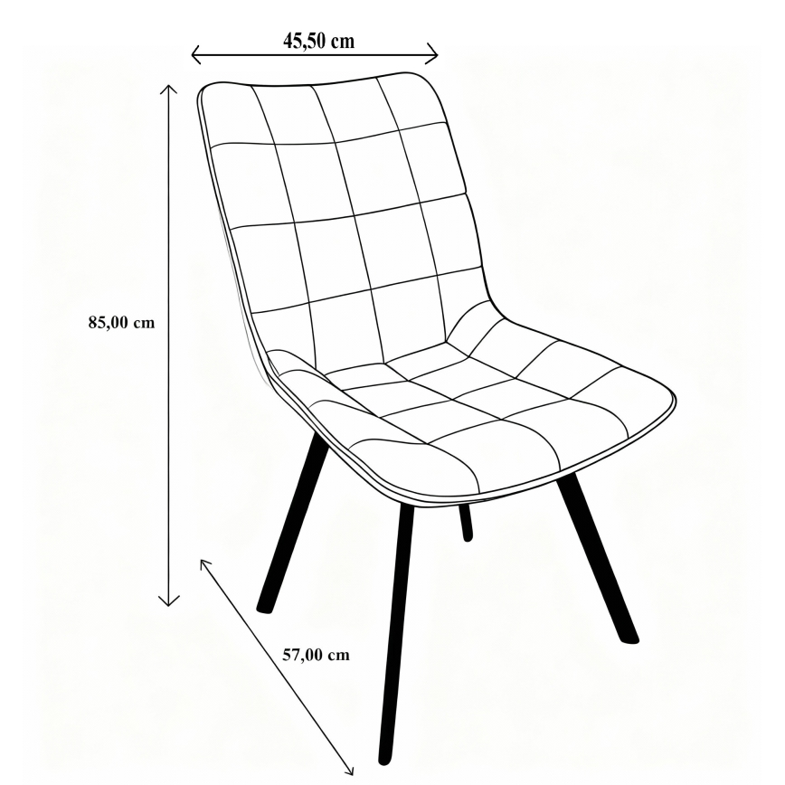 Ēdamistabas krēsls ADINA bēša