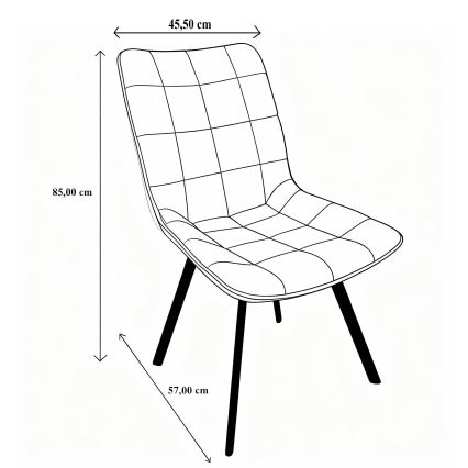 Ēdamistabas krēsls ADINA zaļa