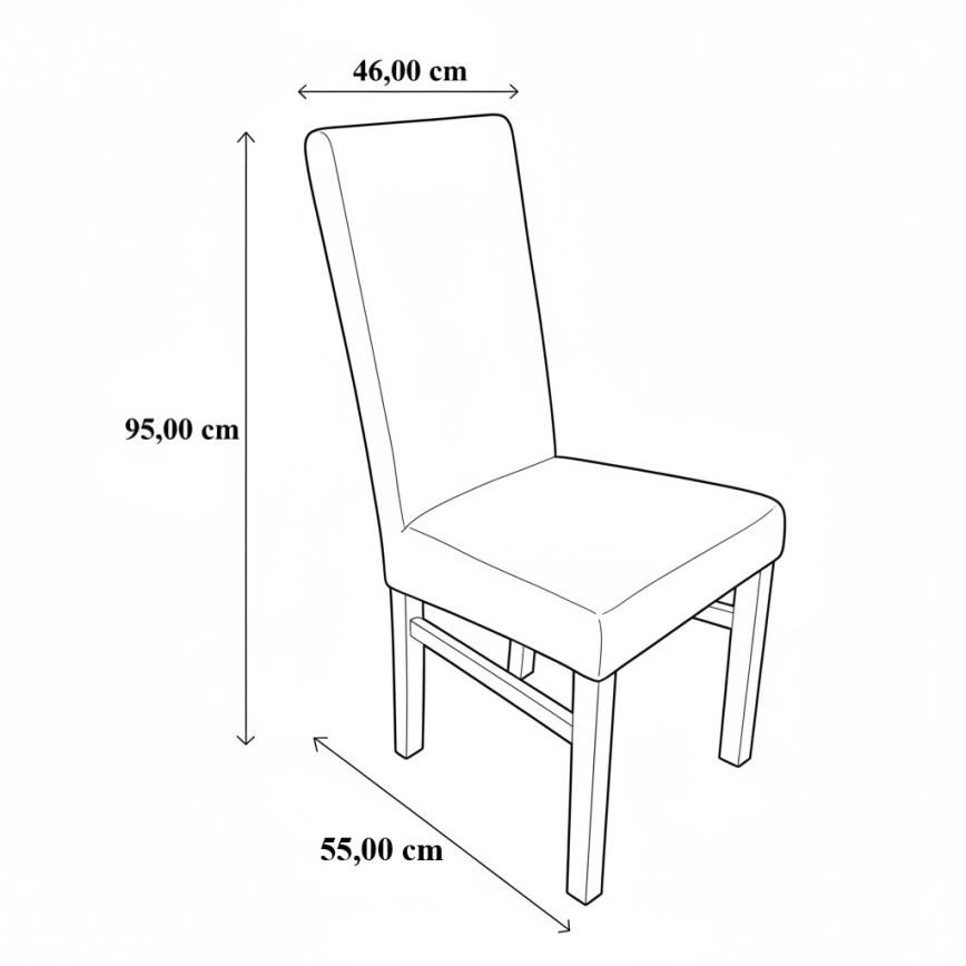 Ēdamistabas krēsls ALISON brūna/dižskābardis