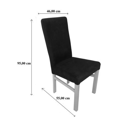 Ēdamistabas krēsls ALISON melna/dižskābardis