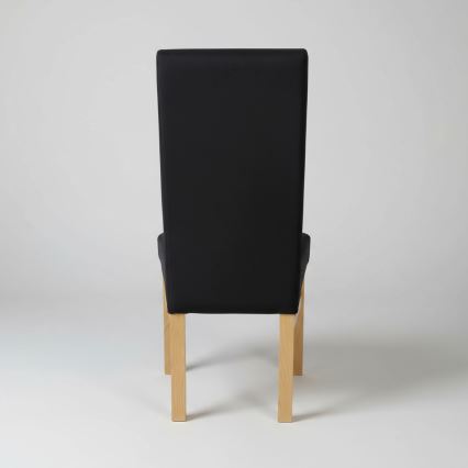 Ēdamistabas krēsls ALISON, melns/ozols