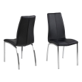 Ēdamistabas krēsls AMAL 1 gab. melna/matēts hroms