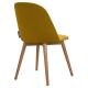 Ēdamistabas krēsls BAKERI 86x48 cm dzeltena/dižskābardis