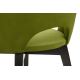 Ēdamistabas krēsls BOVIO 86x48 cm gaiši zaļa/dižskābardis
