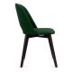 Ēdamistabas krēsls BOVIO 86x48 cm tumši zaļa/dižskābardis