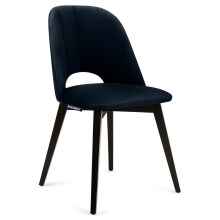 Ēdamistabas krēsls BOVIO 86x48 cm tumši zila/dižskābardis