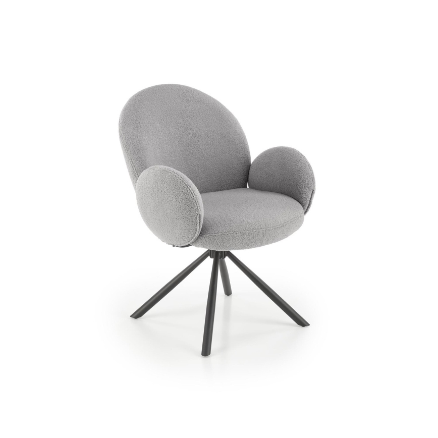 Ēdamistabas krēsls KIVA, 1 gab., pelēks