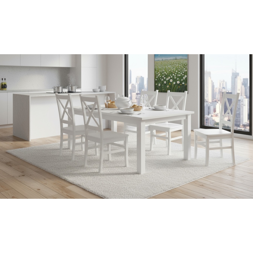 Ēdamistabas krēsls NATE balta