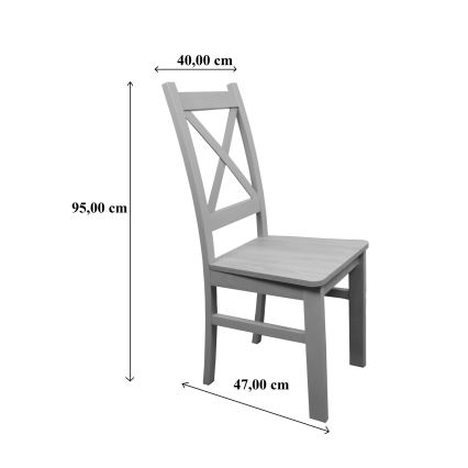 Ēdamistabas krēsls NATE balta