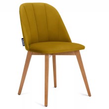 Ēdamistabas krēsls RIFO 86x48 cm dzeltena/dižskābardis