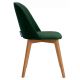 Ēdamistabas krēsls RIFO 86x48 cm tumši zaļa/dižskābardis