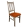 Ēdamistabas krēsls SIMON dižskābardis/oranža