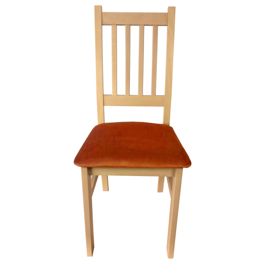 Ēdamistabas krēsls SIMON dižskābardis/oranža