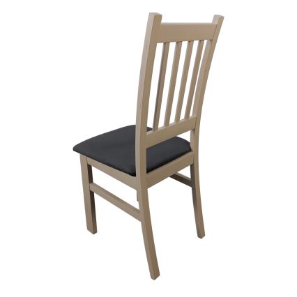 Ēdamistabas krēsls SIMON dižskābardis/tumši pelēka