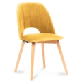 Ēdamistabas krēsls TINO 86x48 cm dzeltena/dižskābardis