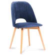 Ēdamistabas krēsls TINO 86x48 cm tumši zila/dižskābardis