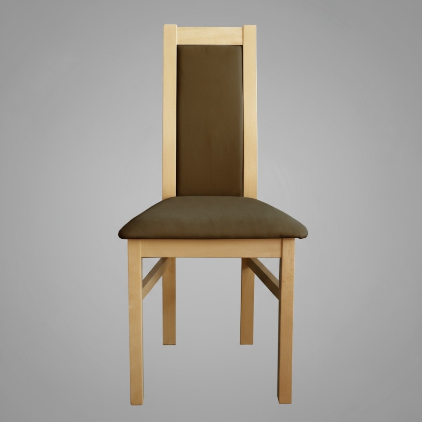 Ēdamistabas krēsls ZOE ozols/tumši brūns