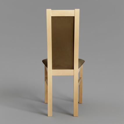 Ēdamistabas krēsls ZOE ozols/tumši brūns