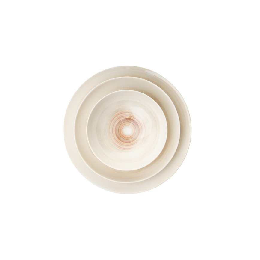 Ēdiena servīze 24 gab. bēša/porcelāns