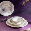 Ēdiena servīze 24 gab daudzkrāsaina/porcelāns