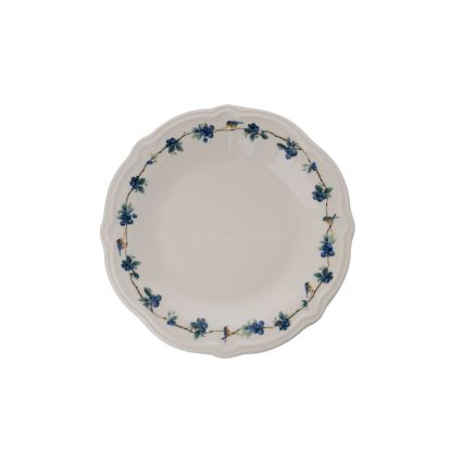 Ēdienu komplekts 24 gab. balta/zila/porcelāns