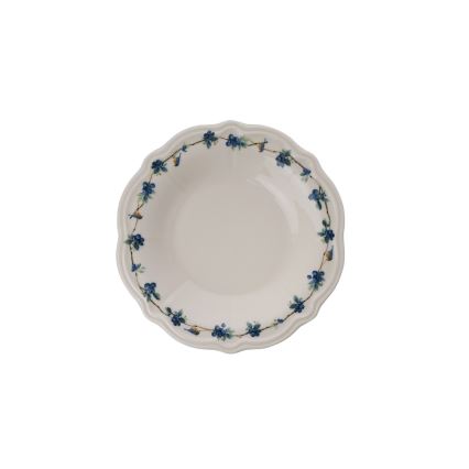 Ēdienu komplekts 24 gab. balta/zila/porcelāns