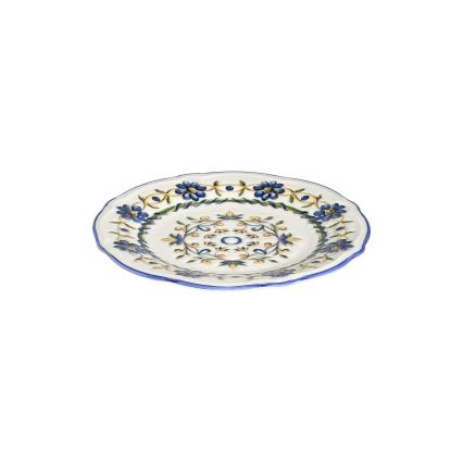 Ēdienu servīze 24 gab. balta/zila/dzeltena/porcelāns