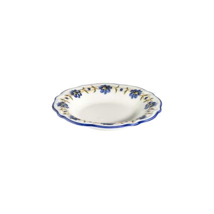 Ēdienu servīze 24 gab. balta/zila/dzeltena/porcelāns