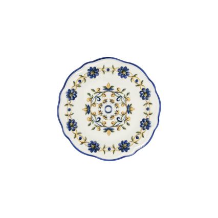 Ēdienu servīze 24 gab. balta/zila/dzeltena/porcelāns
