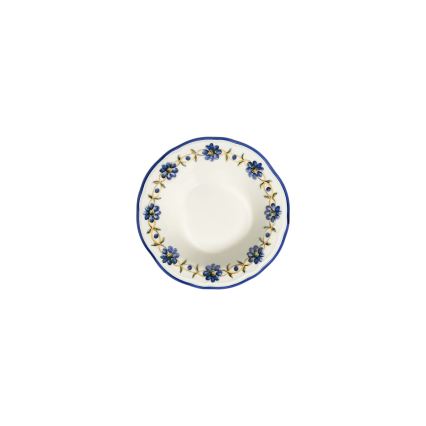 Ēdienu servīze 24 gab. balta/zila/dzeltena/porcelāns