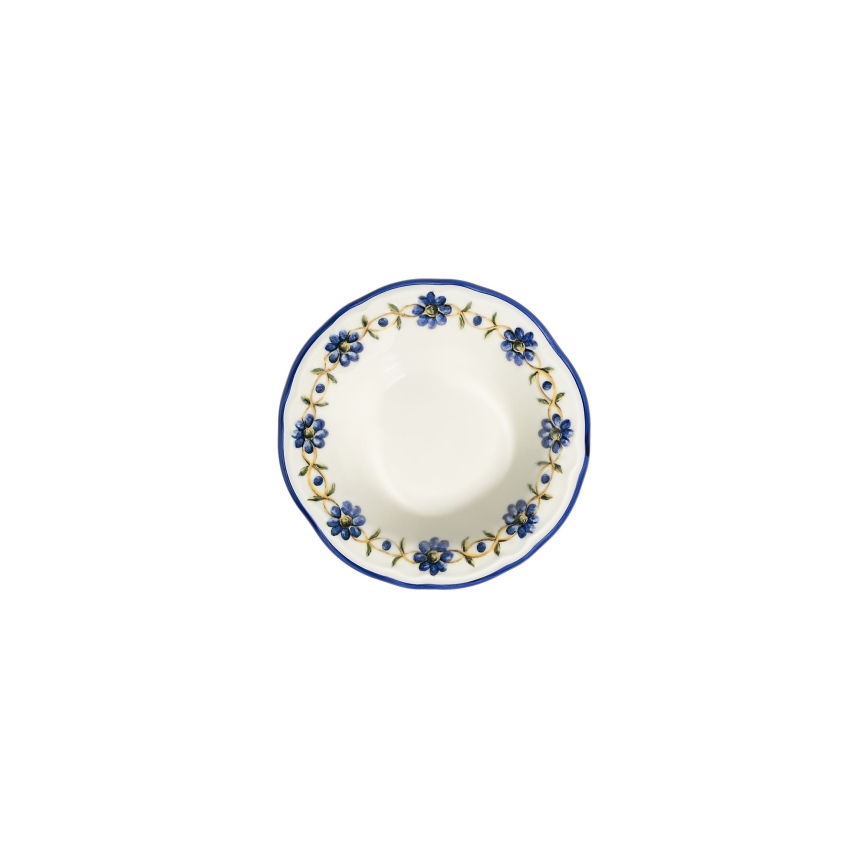 Ēdienu servīze 24 gab. balta/zila/dzeltena/porcelāns