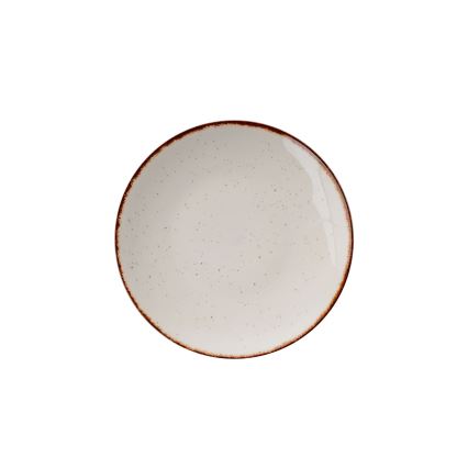 Ēdienu servīze, 24 gab., bēša/brūna, porcelāns