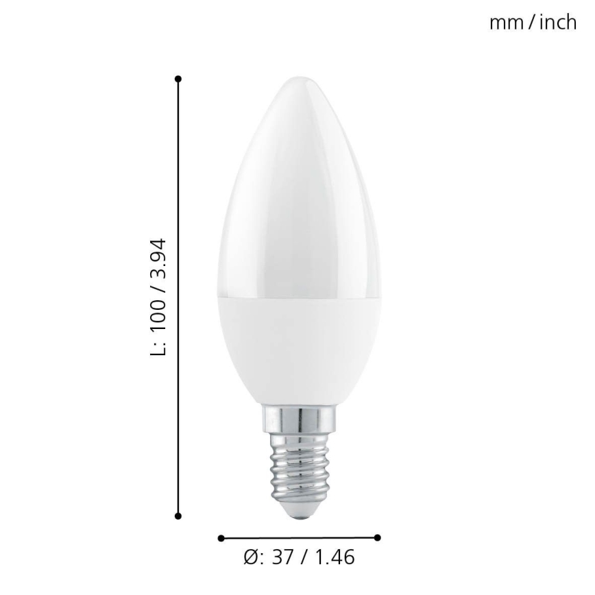 EGLO - LED aptumšojama spuldze E14/6W/230V - STEPDIMMING silti balta
