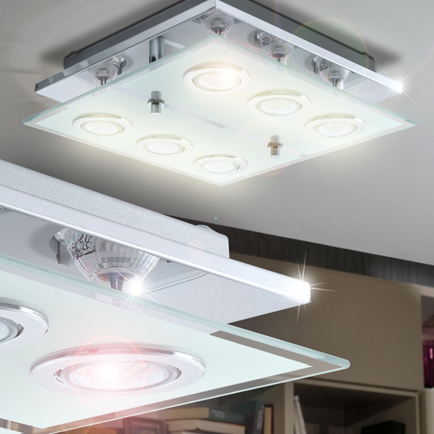 EGLO 13551 - LED griestu gaismeklis CABO 6xGU10/3W/230V