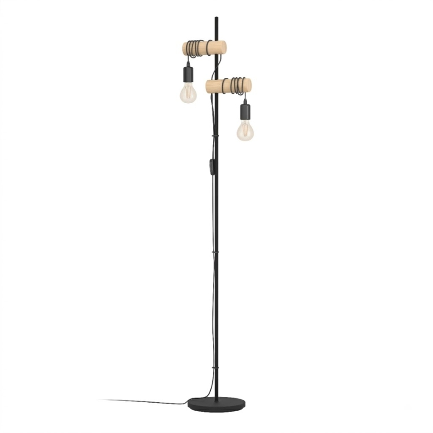 Eglo 183215 - Grīdas lampa TOWNSHEND 2xE27/10W/230V
