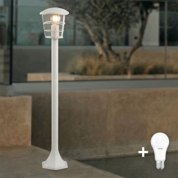 Eglo 18799 - LED āra lampa ALORIA 1xE27/8,5W/230V IP44 balta