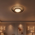 Eglo 200842 - LED griestu lampa PIASTRE LED/8,2W/230V Ø 39 cm melna
