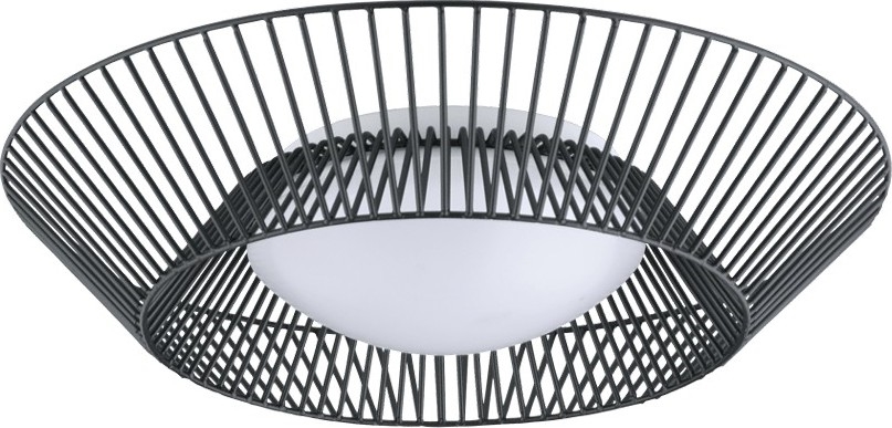 Eglo 200842 - LED griestu lampa PIASTRE LED/8,2W/230V Ø 39 cm melna