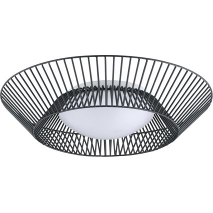 Eglo 200842 - LED griestu lampa PIASTRE LED/8,2W/230V Ø 39 cm melna