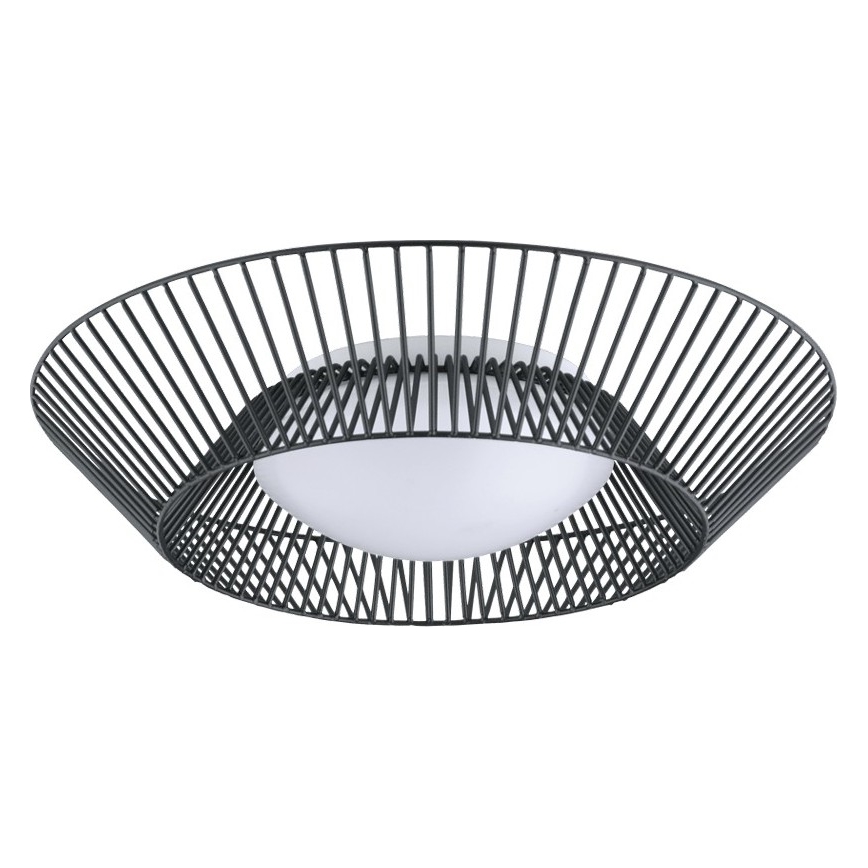 Eglo 200842 - LED griestu lampa PIASTRE LED/8,2W/230V Ø 39 cm melna