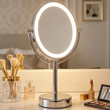 Eglo 201598 - Kosmētikas spogulis ar LED apgaismojumu LED/4W/4xAA IP65 pulēts hroms