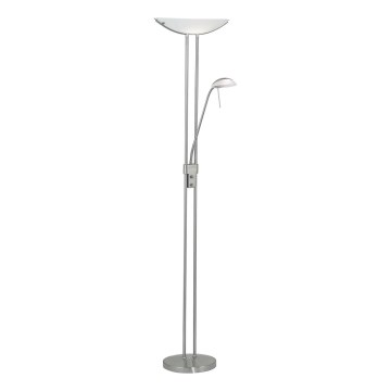 Eglo 25869 - Aptumšojama grīdas stāvlampa BAYA 1xR7s/230W/230V + 1xG9/33W matēts hroms